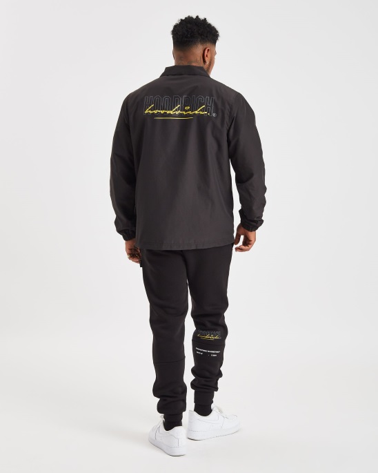 Og-Mix-Jacke Hoodrich Schwarz/Iron Gate/Gelb