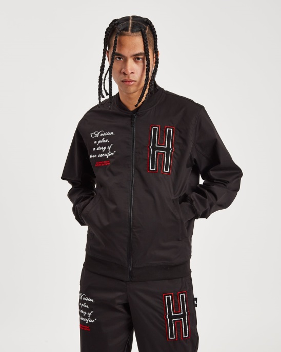 Hoodrich Og Pulse Jacke Schwarz/weiß/lychee