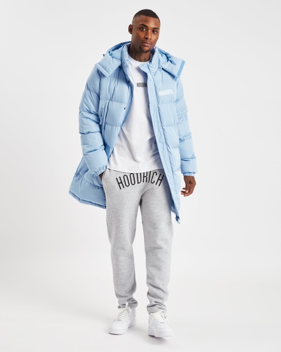 Placid Blue Hoodrich Og Stack Longline-Mantel