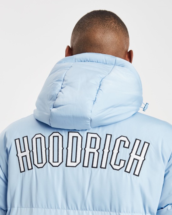 Placid Blue Hoodrich Og Stack Longline-Mantel