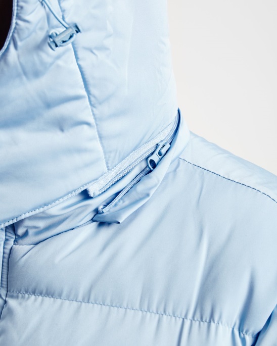 Placid Blue Hoodrich Og Stack Longline-Mantel