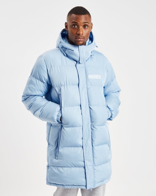 Placid Blue Hoodrich Og Stack Longline-Mantel