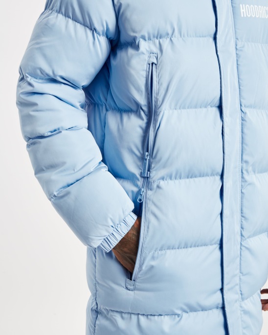 Placid Blue Hoodrich Og Stack Longline-Mantel