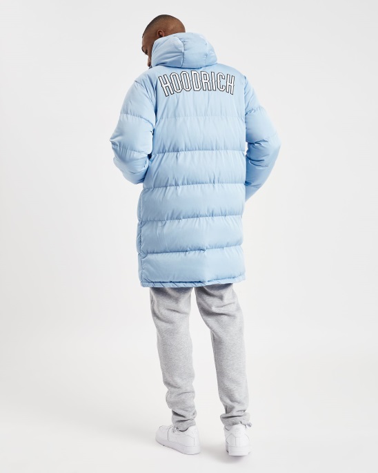 Placid Blue Hoodrich Og Stack Longline-Mantel