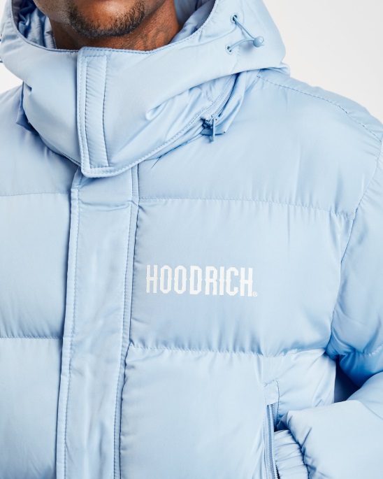Placid Blue Hoodrich Og Stack Longline-Mantel