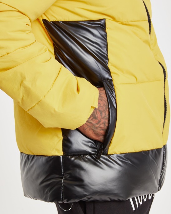 Gelb/schwarze Hoodrich Og Clique Jacke