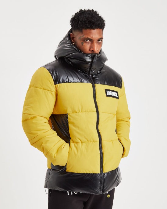 Gelb/schwarze Hoodrich Og Clique Jacke