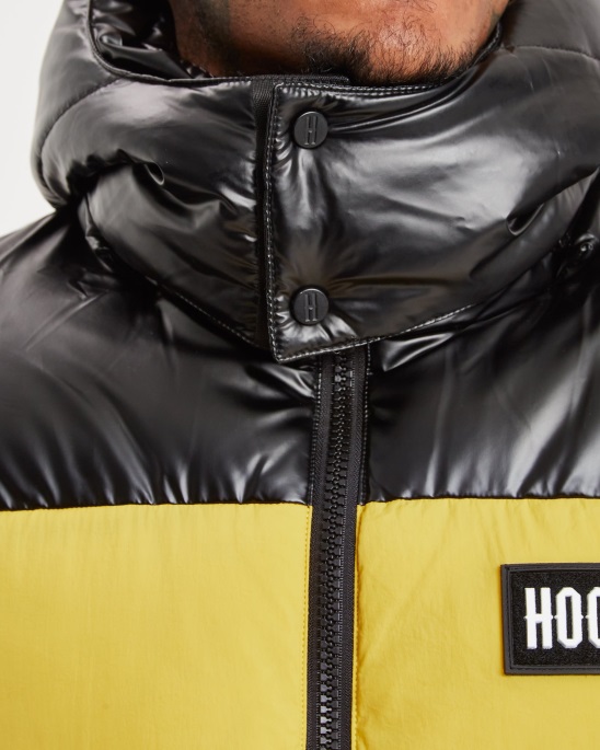Gelb/schwarze Hoodrich Og Clique Jacke