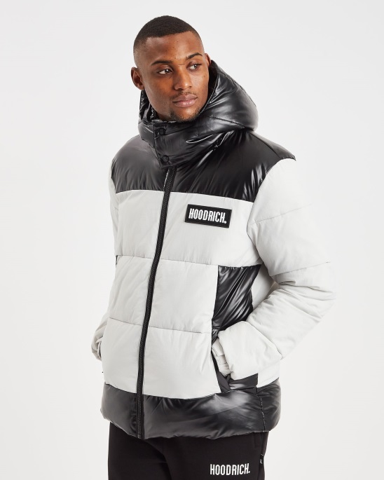 Oyster/black Og Clique Jacke Hoodrich