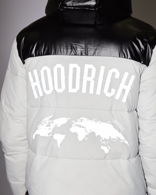 Oyster/black Og Clique Jacke Hoodrich