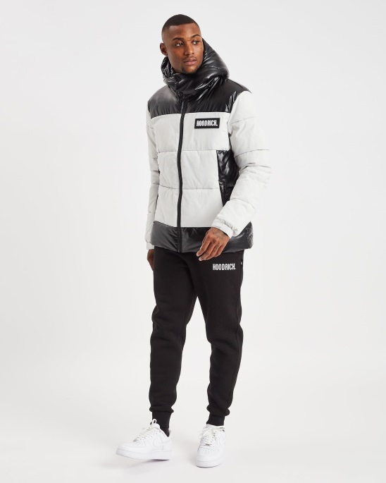Oyster/black Og Clique Jacke Hoodrich