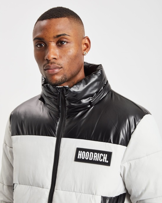 Oyster/black Og Clique Jacke Hoodrich