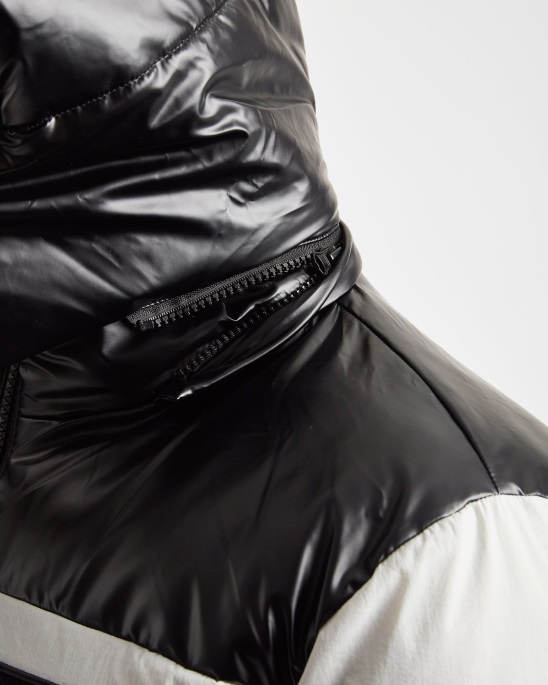 Oyster/black Og Clique Jacke Hoodrich