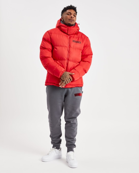 Rote Hoodrich Og Stack Jacke