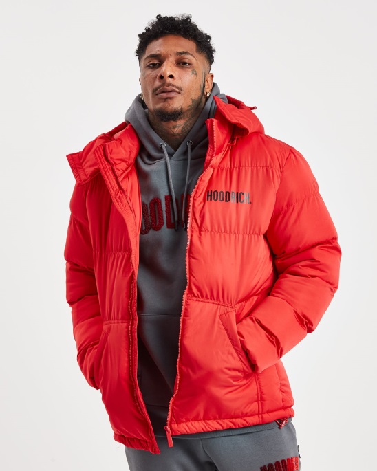 Rote Hoodrich Og Stack Jacke