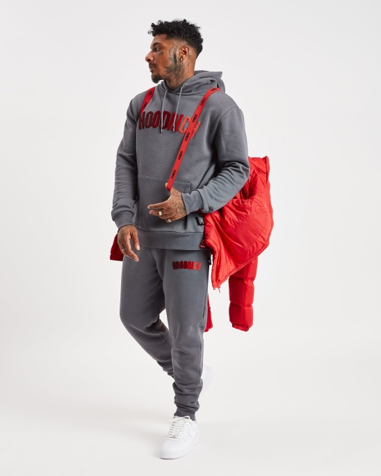 Rote Hoodrich Og Stack Jacke