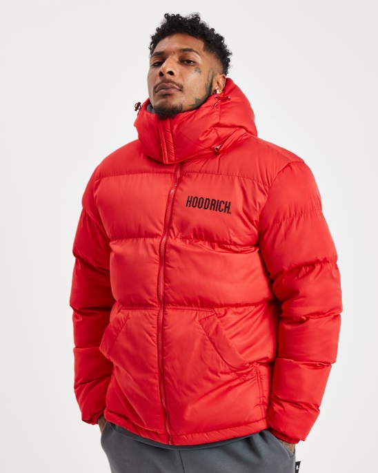 Rote Hoodrich Og Stack Jacke