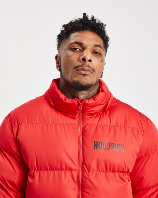Rote Hoodrich Og Stack Jacke
