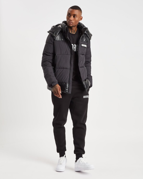 Schwarze Og Clique Jacke Hoodrich