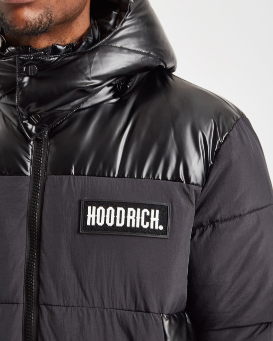 Schwarze Og Clique Jacke Hoodrich