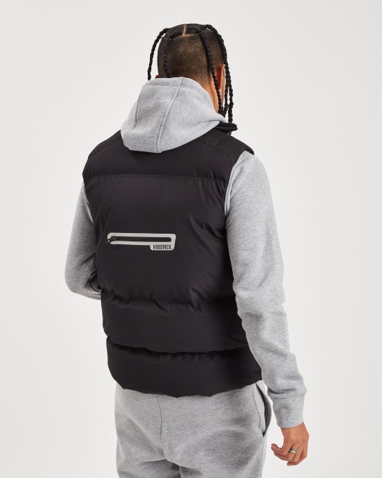 Og Cosmos Weste Schwarz/reflektierende Kapuze