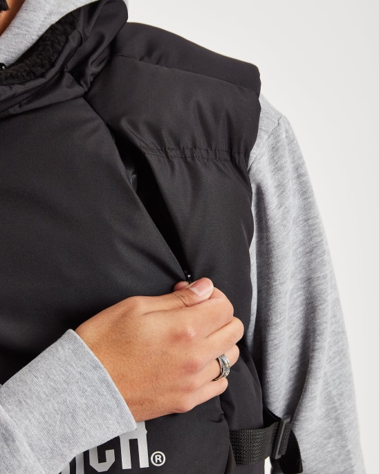 Og Cosmos Weste Schwarz/reflektierende Kapuze