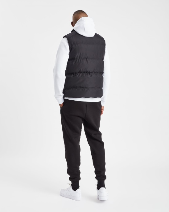 Schwarz/weiße Kapuzenweste Aus Karbon