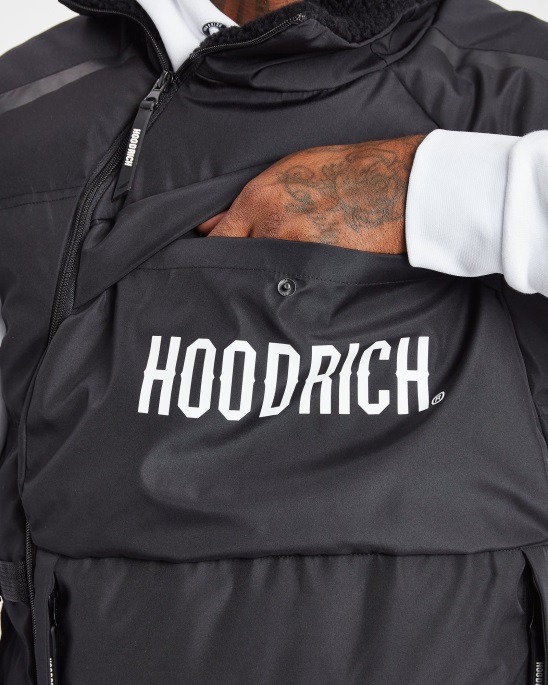 Schwarz/weiße Kapuzenweste Aus Karbon