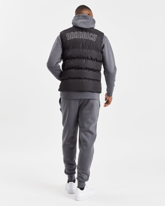 Schwarz/weiß (nachschub) Og Stack Weste Hoodrich