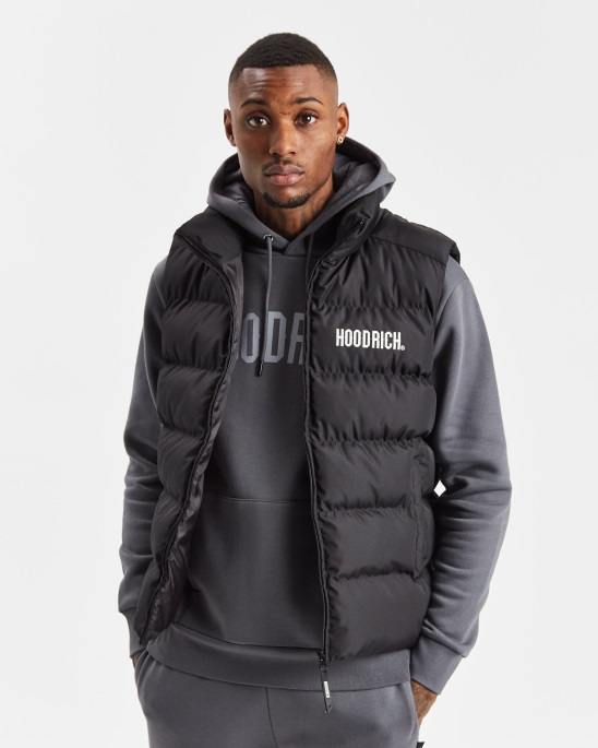 Schwarz/weiß (nachschub) Og Stack Weste Hoodrich