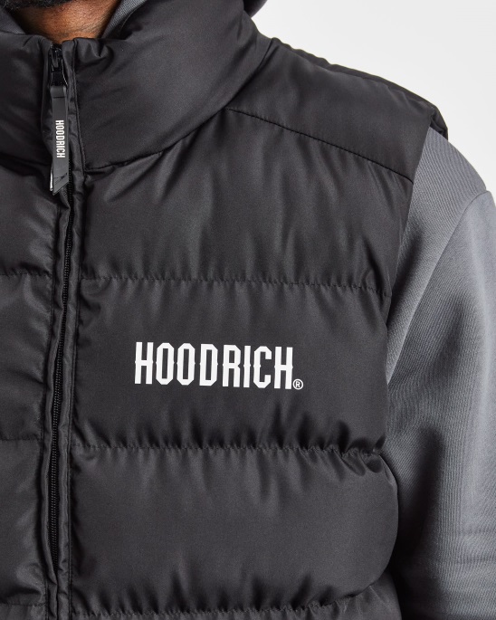 Schwarz/weiß (nachschub) Og Stack Weste Hoodrich