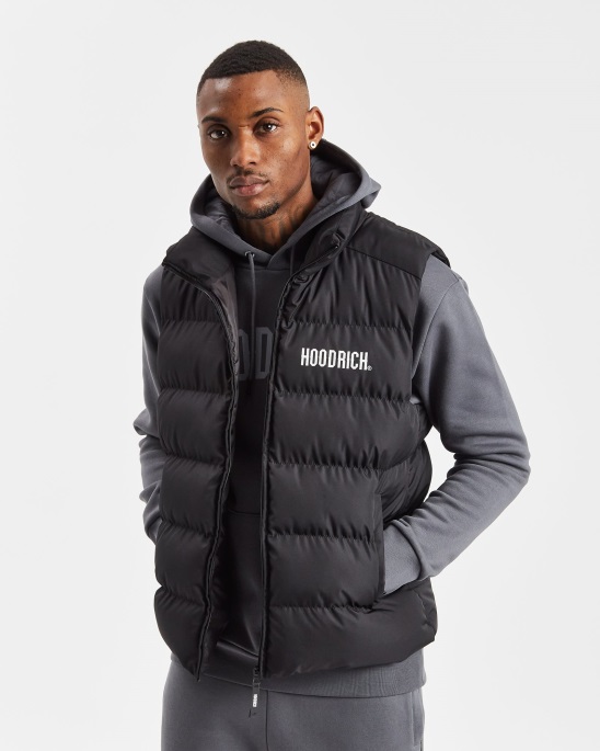 Schwarz/weiß (nachschub) Og Stack Weste Hoodrich