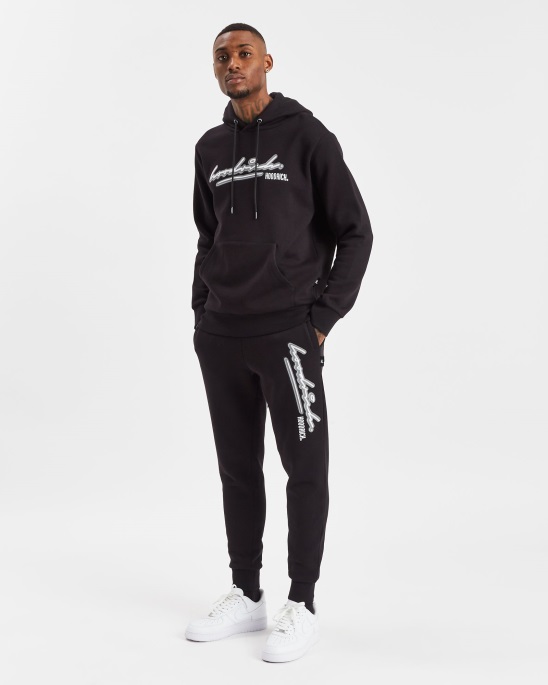 Schwarz/weiß/reflektierende Og Ink Jogger Hoodrich