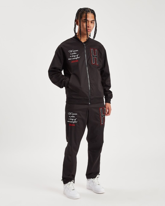 Og Pulse Hose Hoodrich Schwarz/weiß/lychee