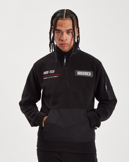 Schwarz/Weiß/Lychee Und Everest Track Top Hoodrich