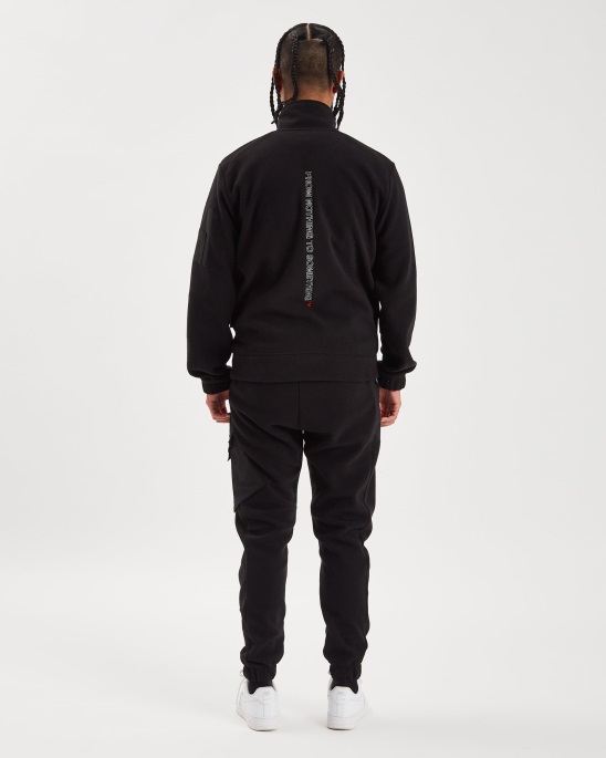 Schwarz/Weiß/Lychee Und Everest Track Top Hoodrich