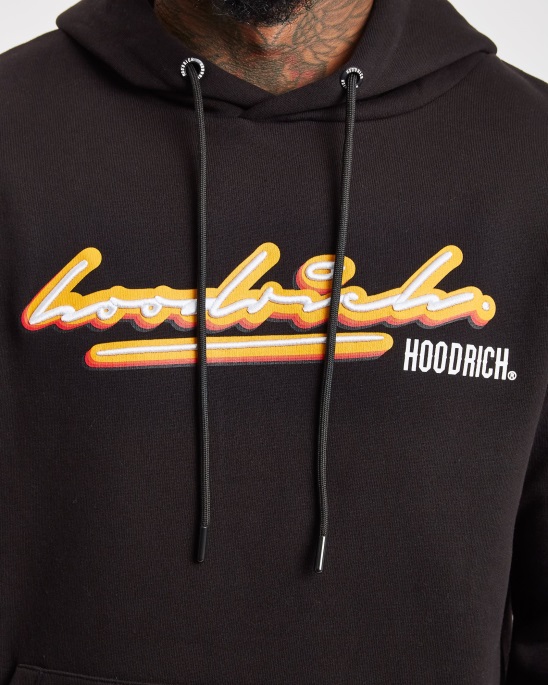 Hoodrich Schwarz/weiß/gelber Og-Tinten-Hoodie