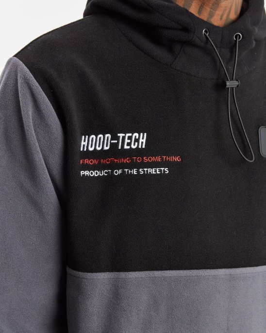 Iron Gate/schwarz/weißer Hoodrich Og Everest Hoodie