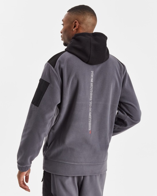 Iron Gate/schwarz/weißer Hoodrich Og Everest Hoodie