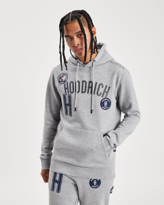 Hoodrich Heather Grey/Blau Und Pazifik-Hoodie