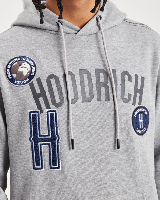 Hoodrich Heather Grey/Blau Und Pazifik-Hoodie