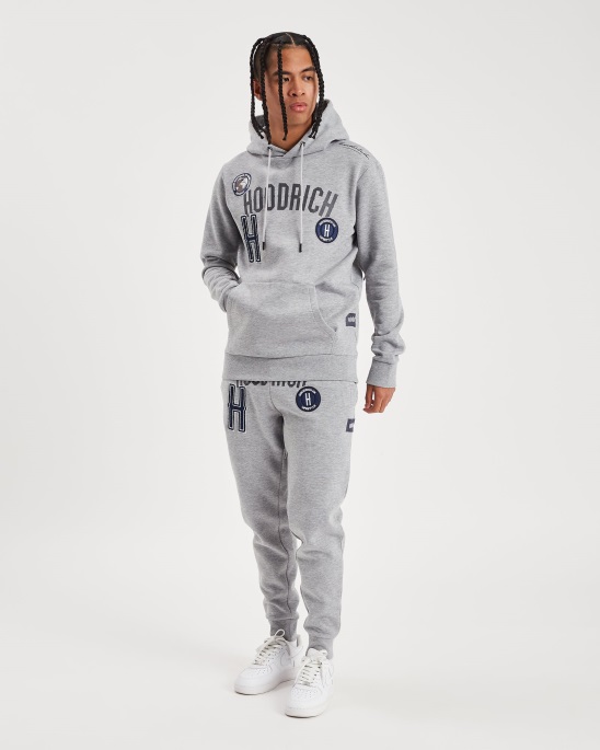 Hoodrich Heather Grey/Blau Und Pazifik-Hoodie