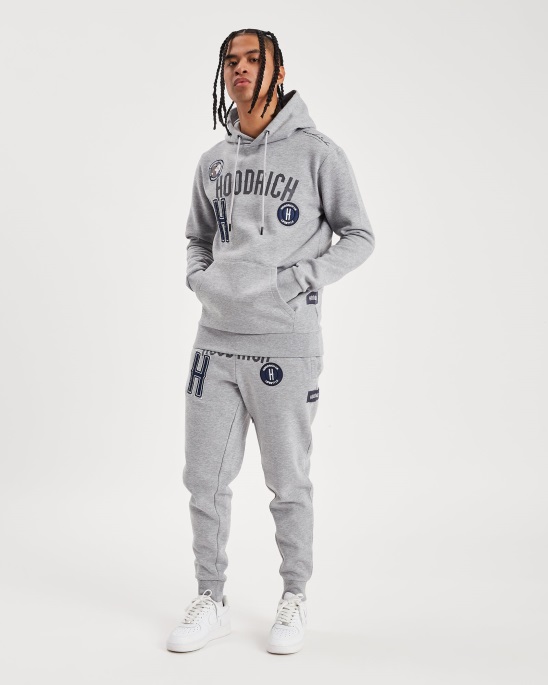 Hoodrich Heather Grey/Blau Und Pazifik-Hoodie