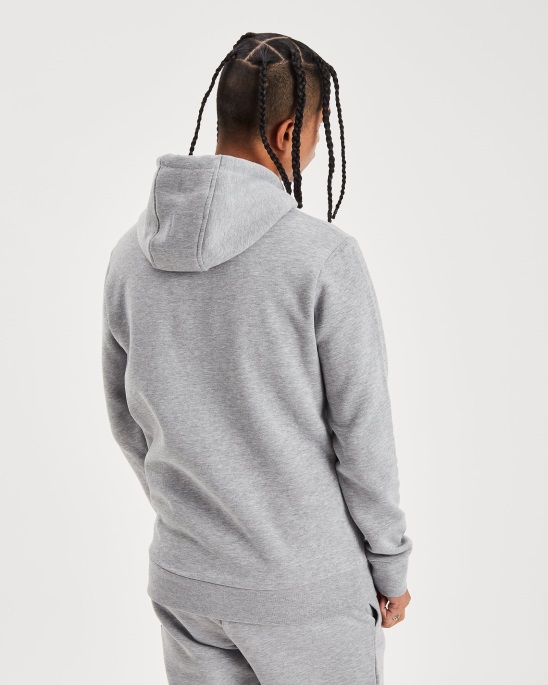 Hoodrich Heather Grey/Blau Und Pazifik-Hoodie