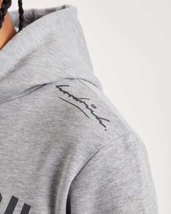Hoodrich Heather Grey/Blau Und Pazifik-Hoodie