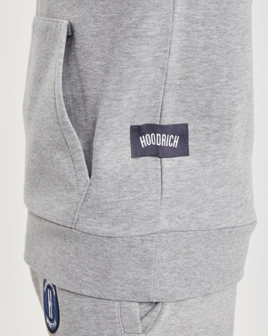 Hoodrich Heather Grey/Blau Und Pazifik-Hoodie