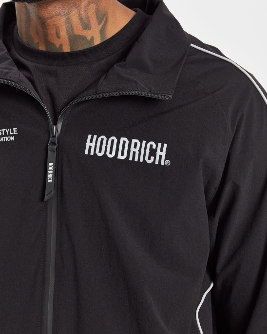 Hoodrich Schwarz/reflektierendes Og-Reflektor-Trainingsoberteil