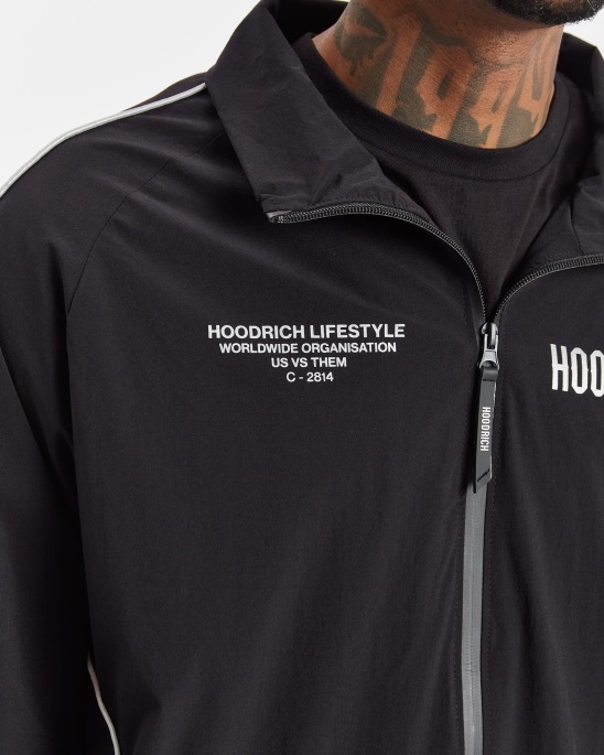 Hoodrich Schwarz/reflektierendes Og-Reflektor-Trainingsoberteil