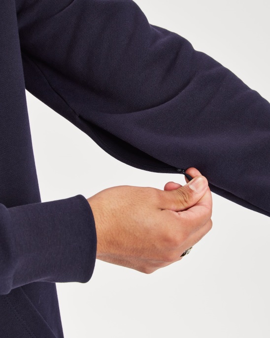 Marineblauer/weißer/azurblauer Hoodrich-Og-Tinten-Hoodie