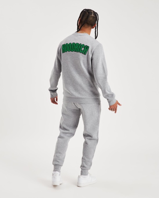 Og Pulse Jogginghose Grau Meliert/weiß/grün/schwarz Hoodrich